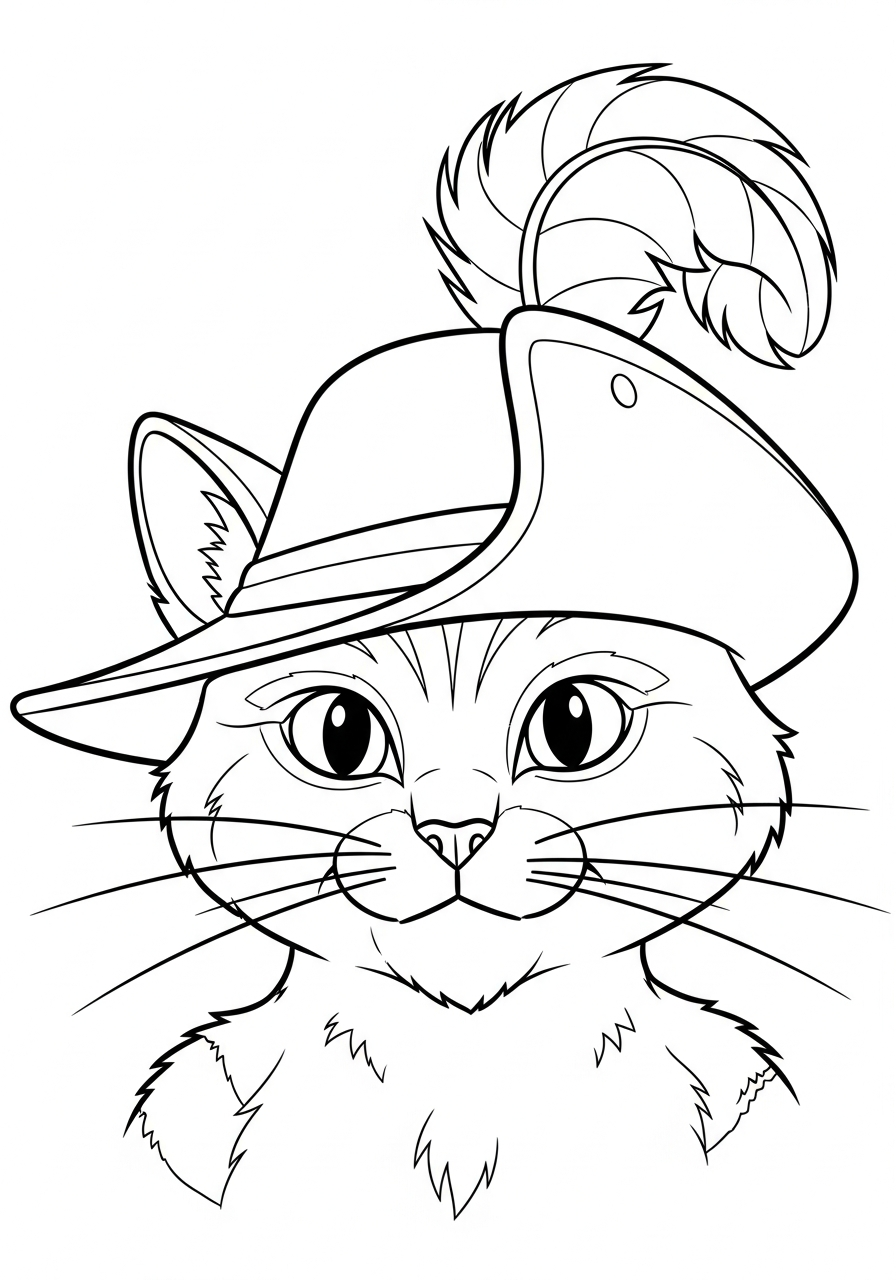 Gatto con gli stivali 20 Gatto con gli stivali da colorare e stampare