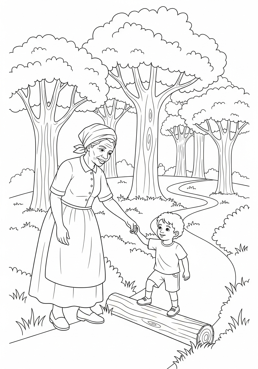 disegno di Harriet Tubman da stampare e colorare