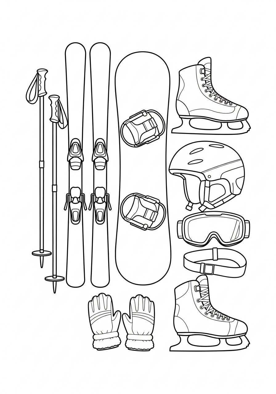 foto Olimpiadi Invernali 2026 da colorare