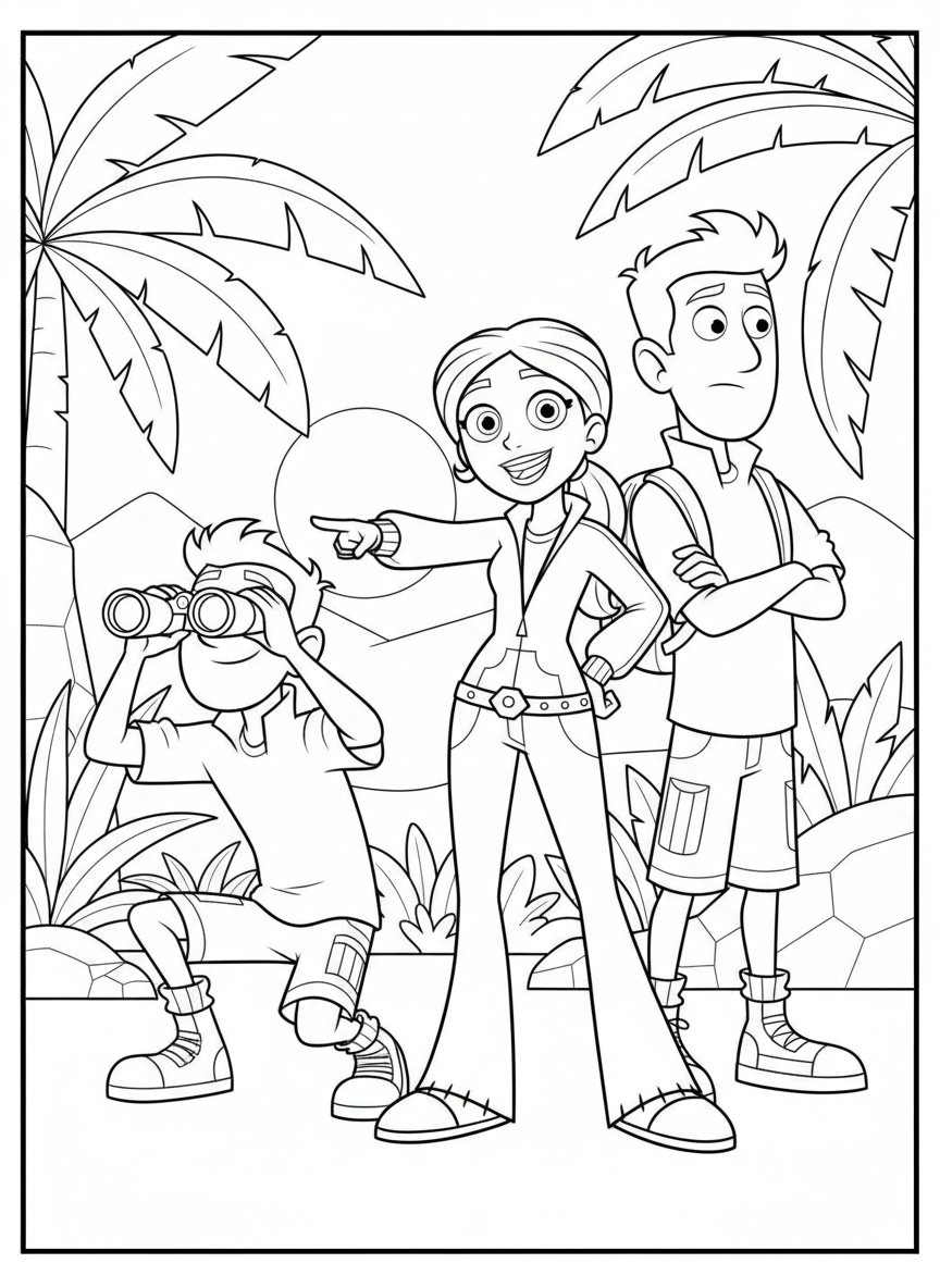 disegni Wild Kratts da colorare pdf
