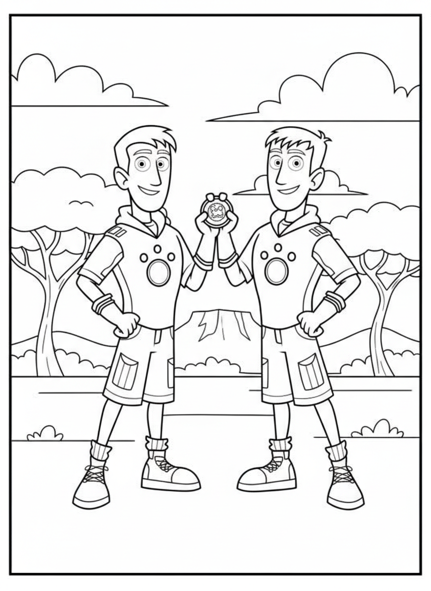 Wild Kratts da colorare e stampare gratis