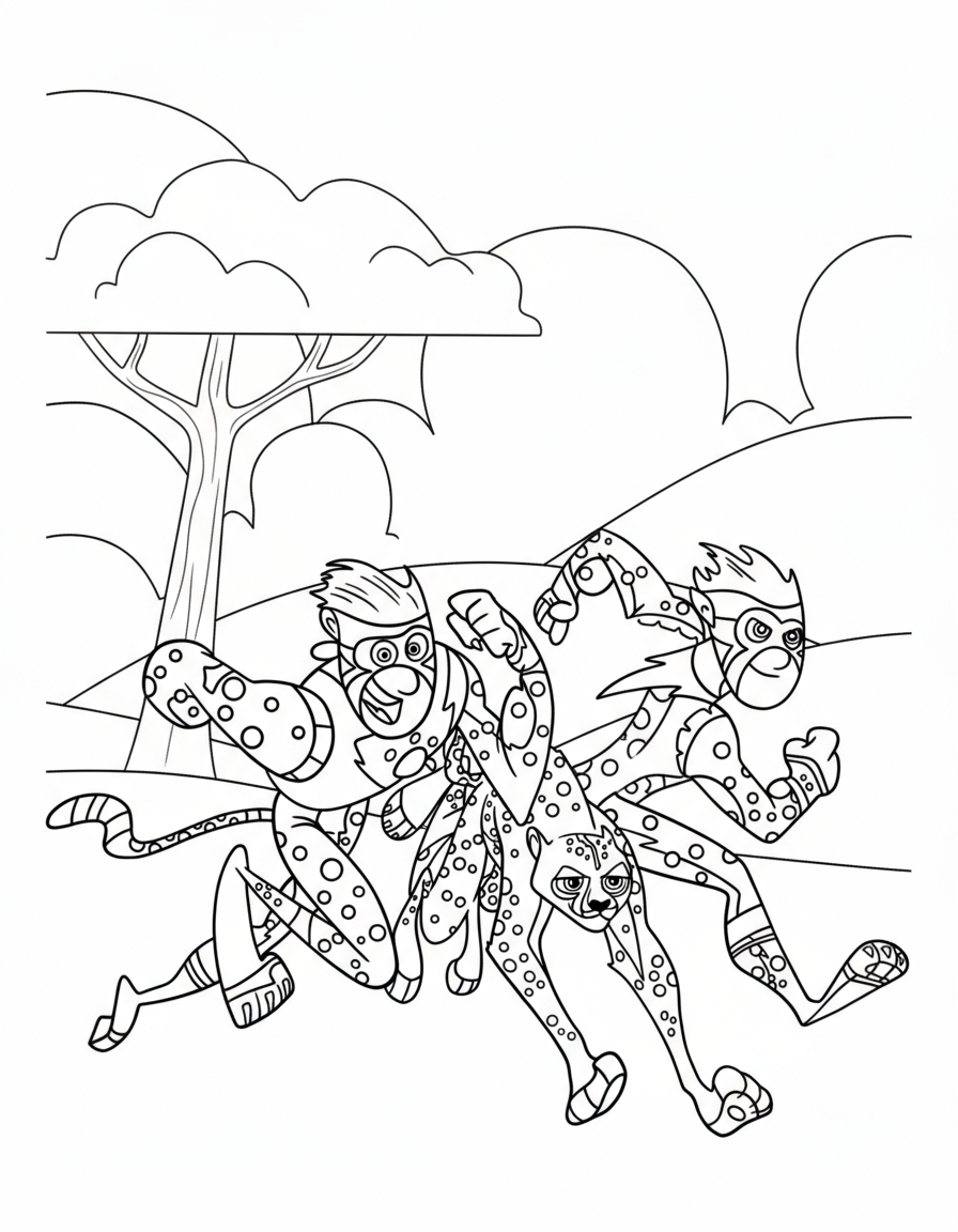 disegni Wild Kratts da colorare e stampare