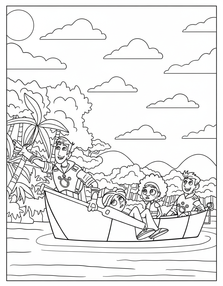 disegni da stampare e colorare Wild Kratts