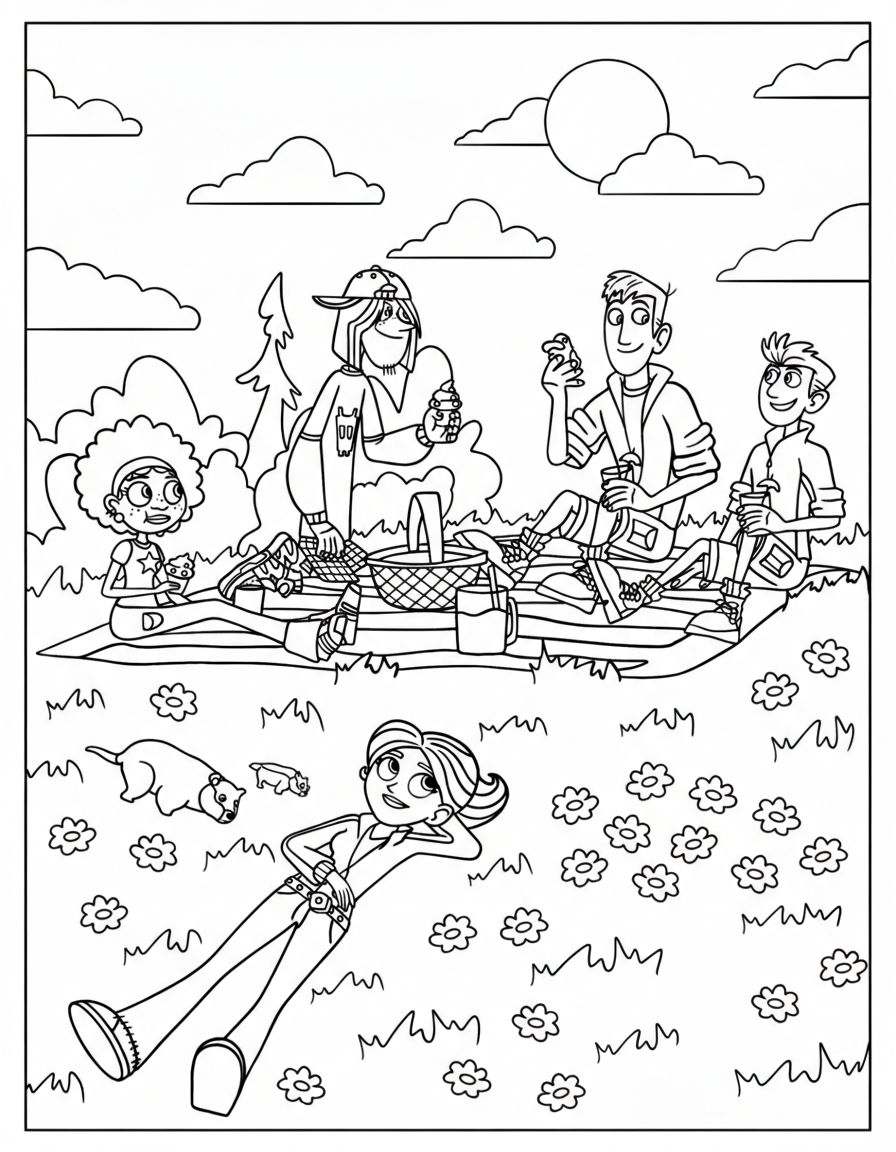 foto Wild Kratts da colorare