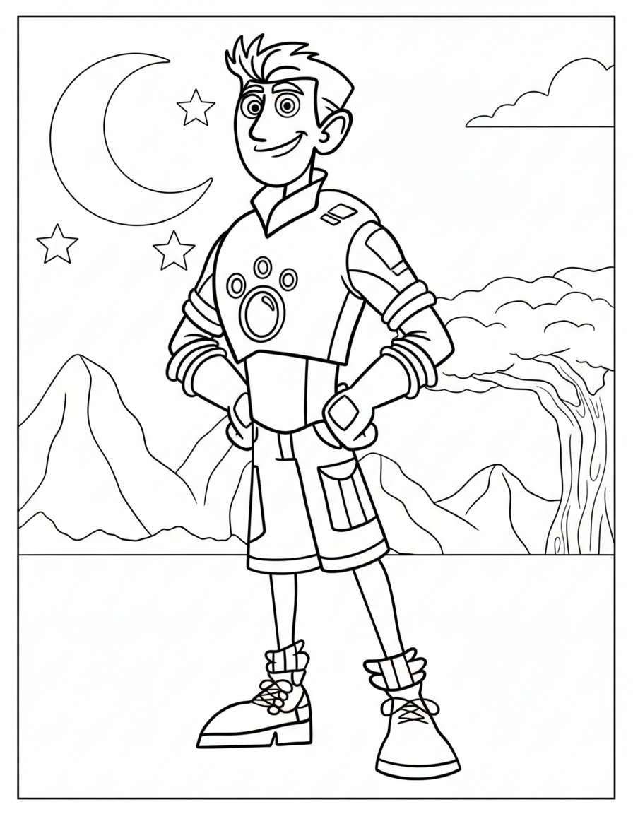 disegni Wild Kratts da colorare gratis 1
