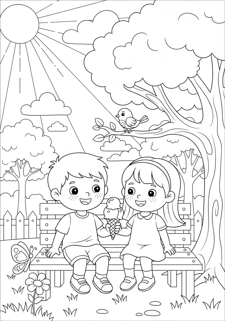 disegni di amicizia da colorare da stampare 1