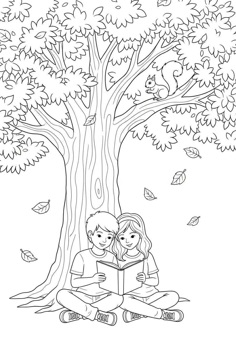 immagine di amicizia da colorare