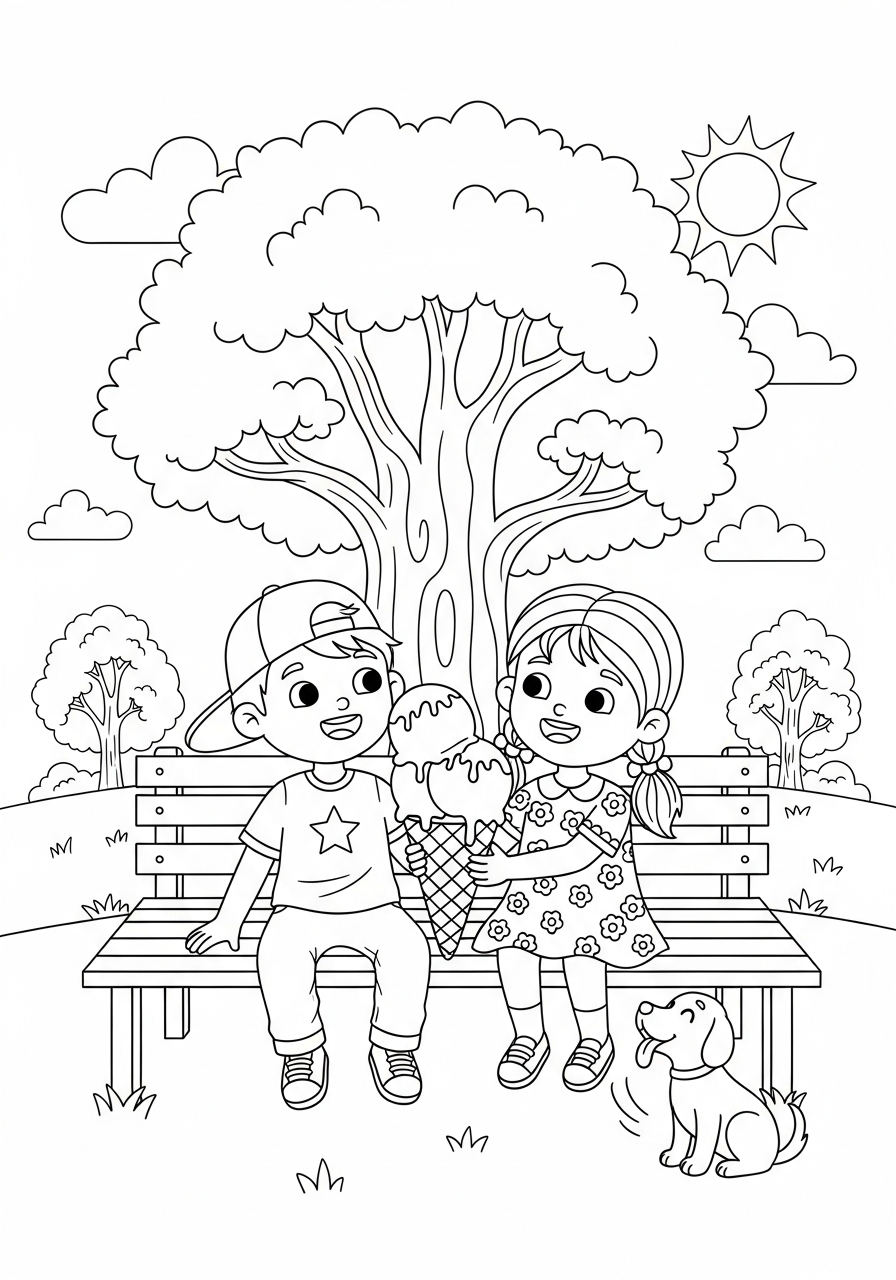 disegni di amicizia da colorare per bambini