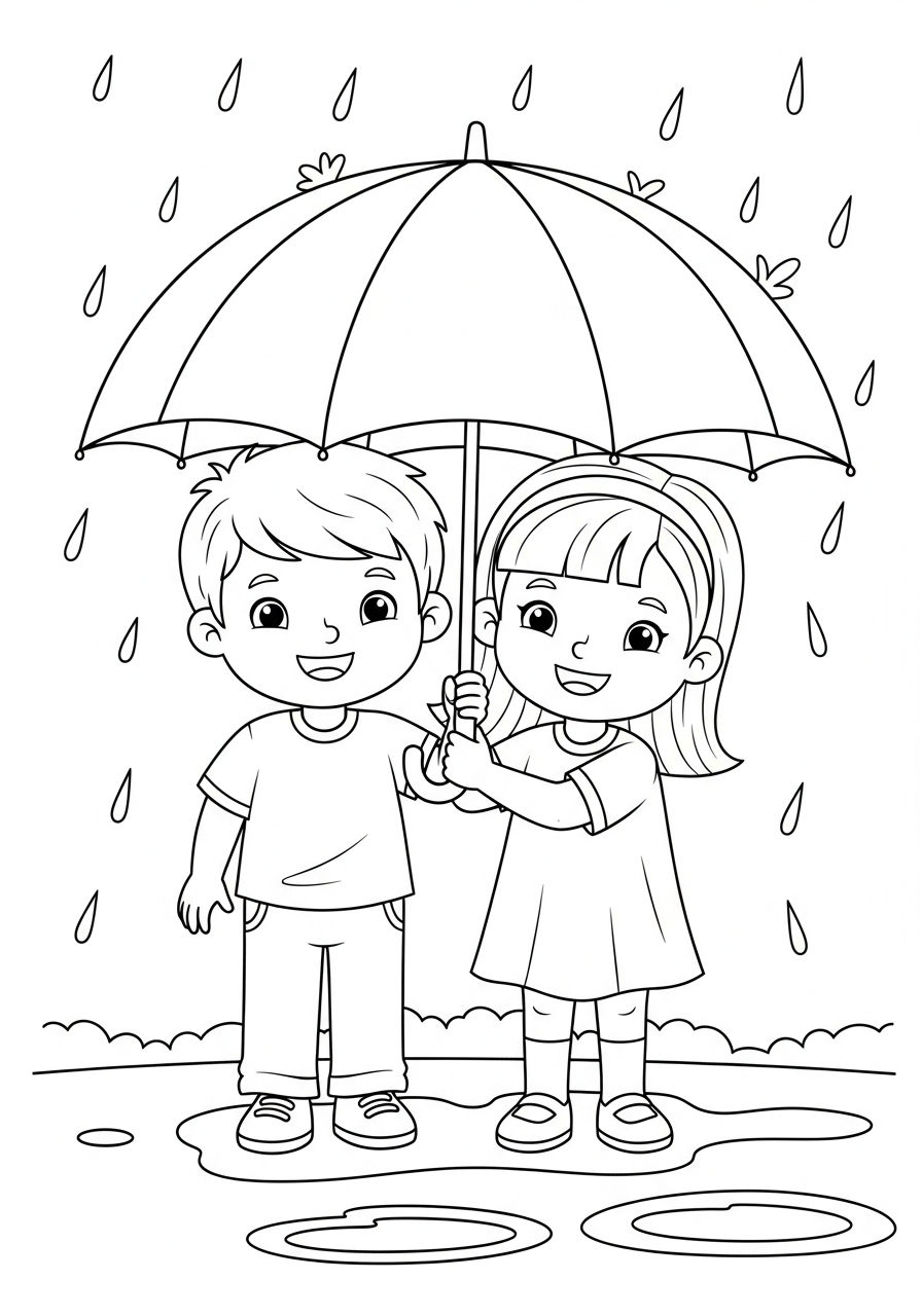 disegni di amicizia da colorare da stampare