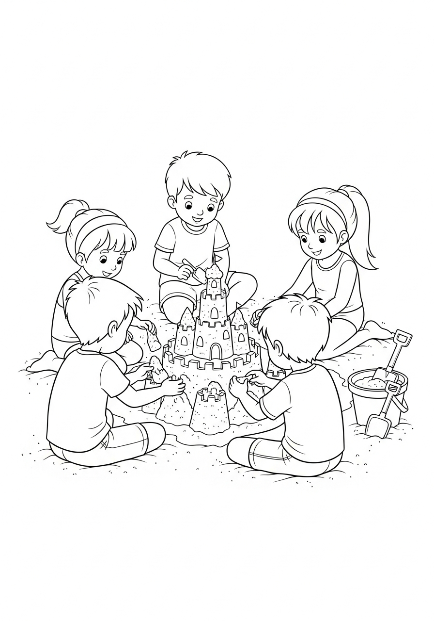 amicizia da colorare 2