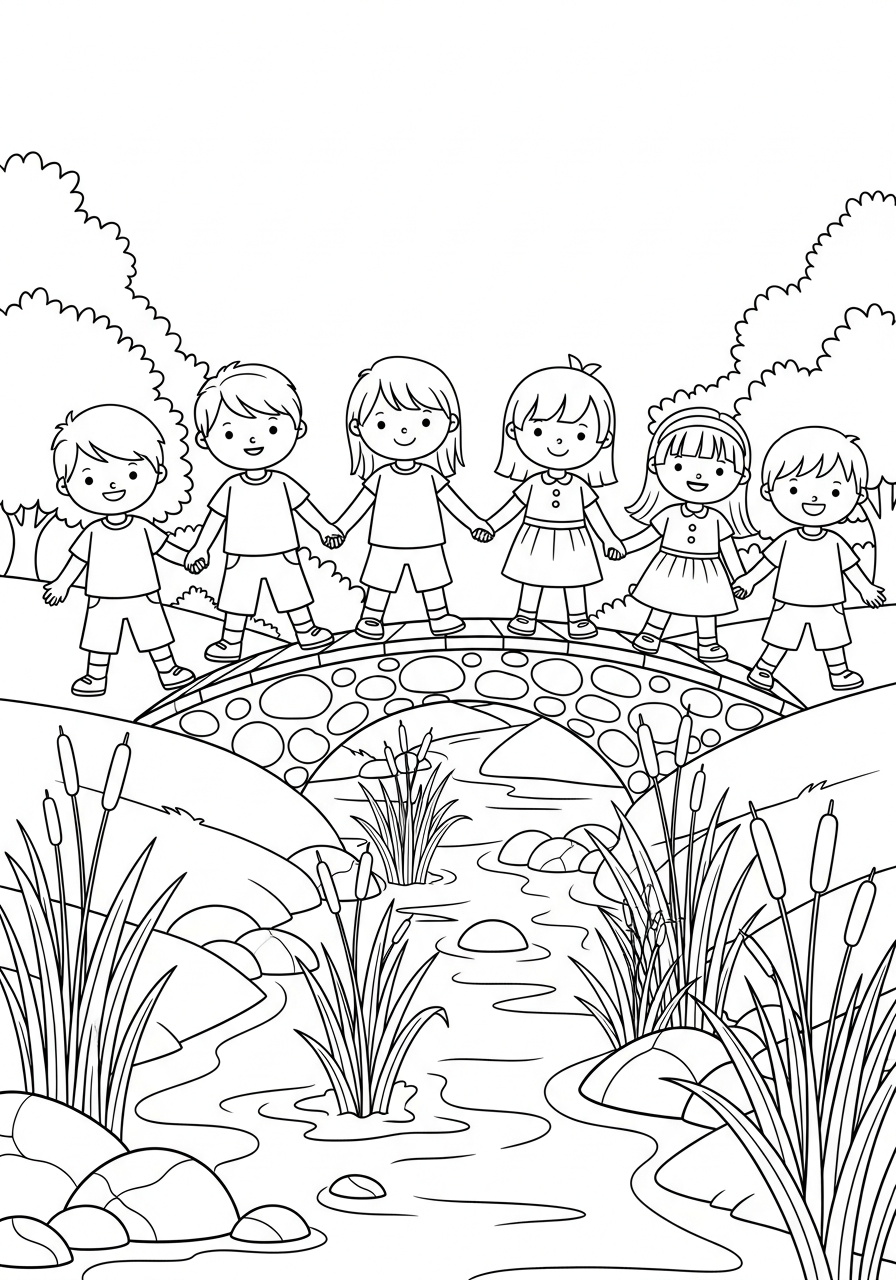 amicizia da colorare 1