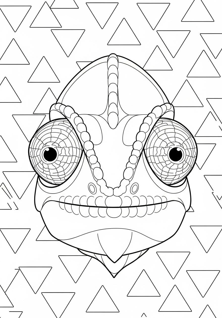 immagine di camaleonte da colorare 1