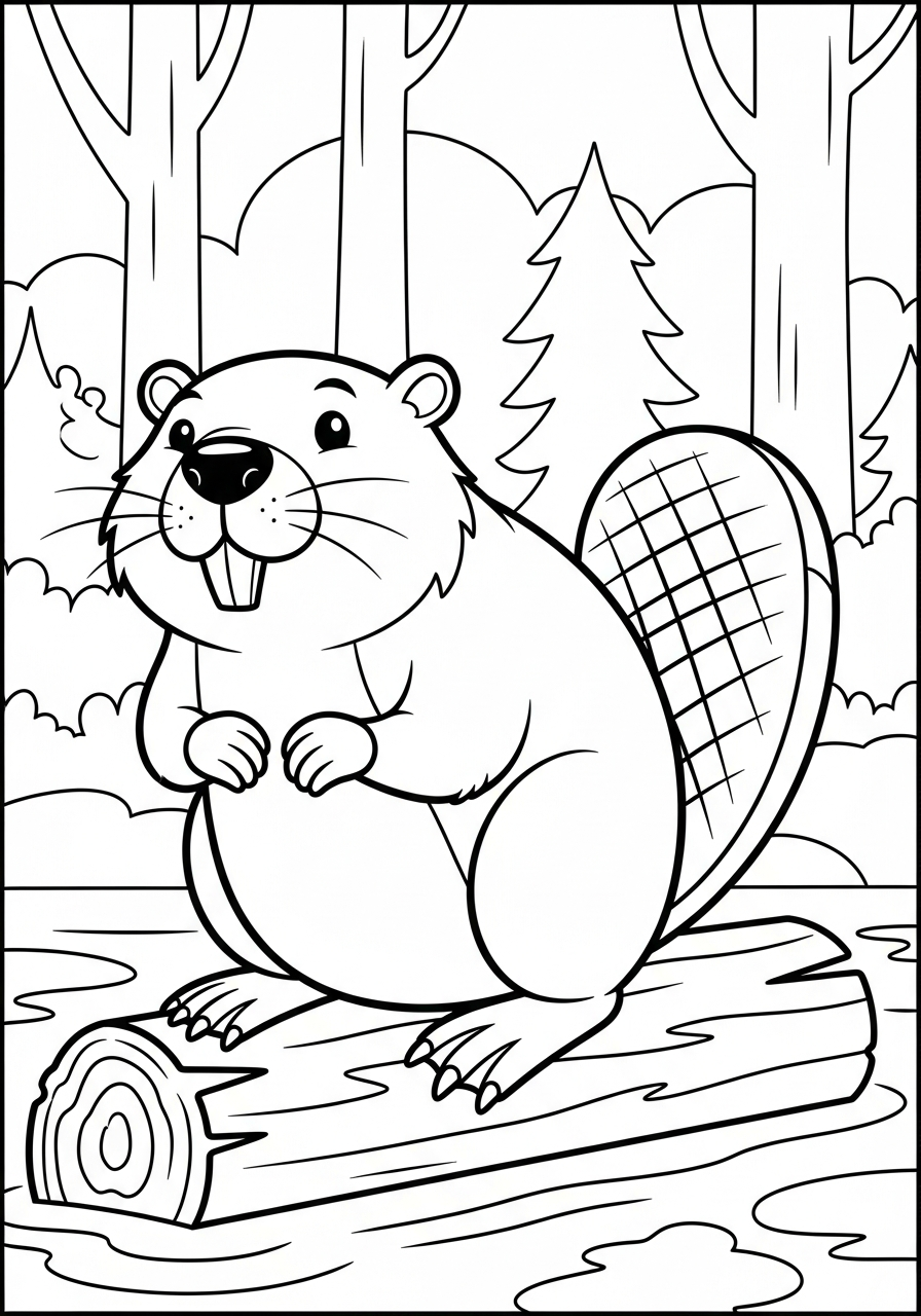 Castoro 23 disegni castoro facili da colorare 1