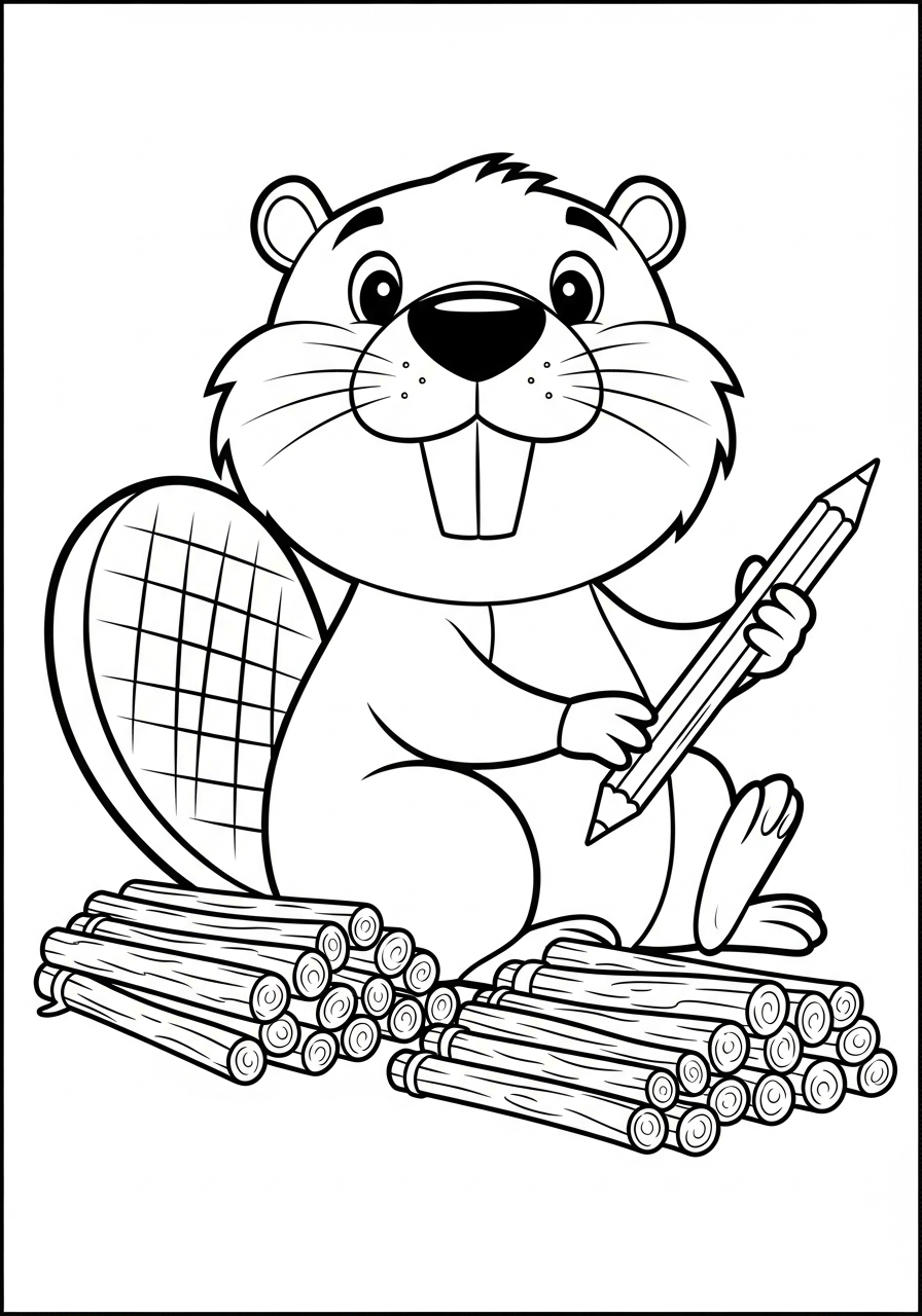 Castoro 11 disegni castoro da colorare gratis