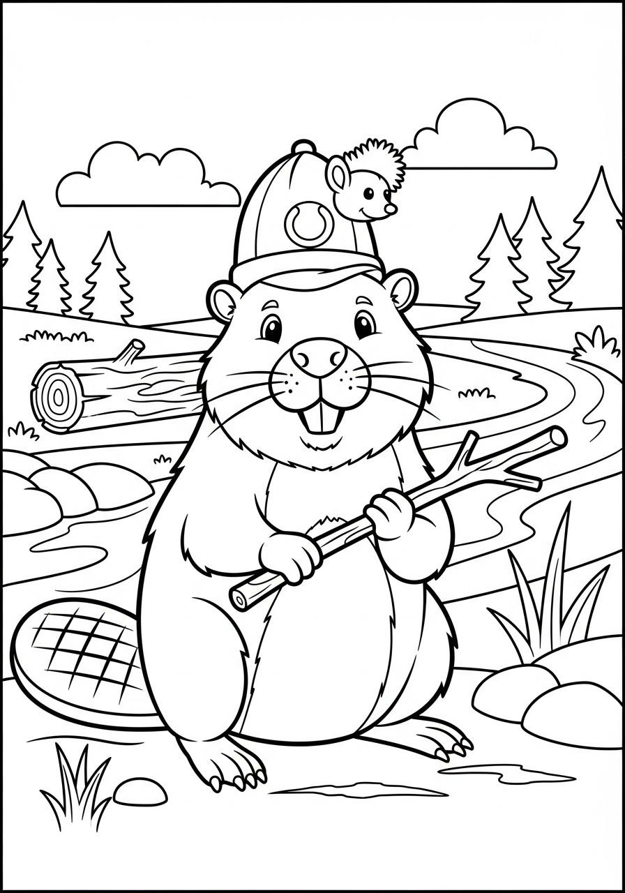 Castoro 22 castoro da colorare