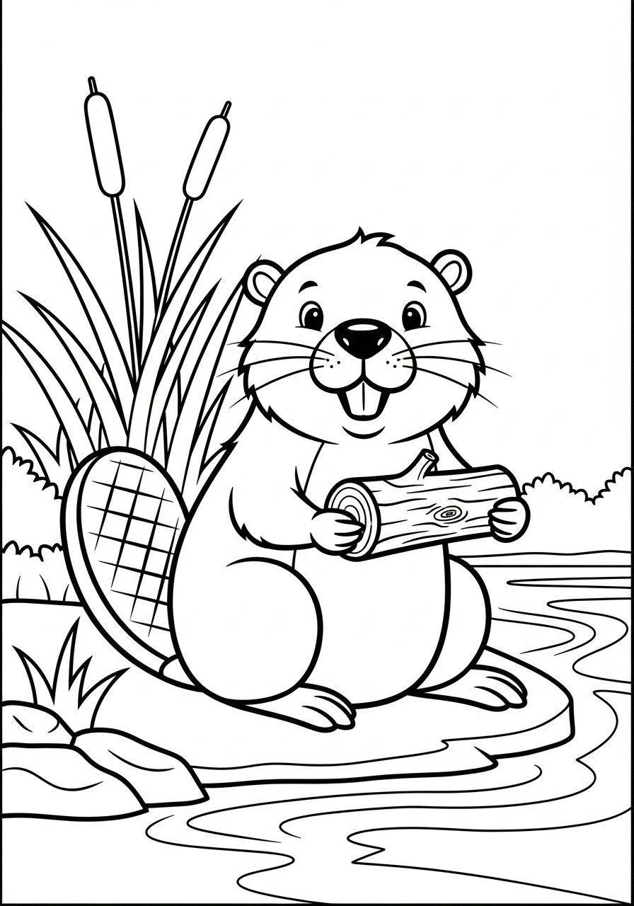 Castoro 21 disegni castoro facili da colorare