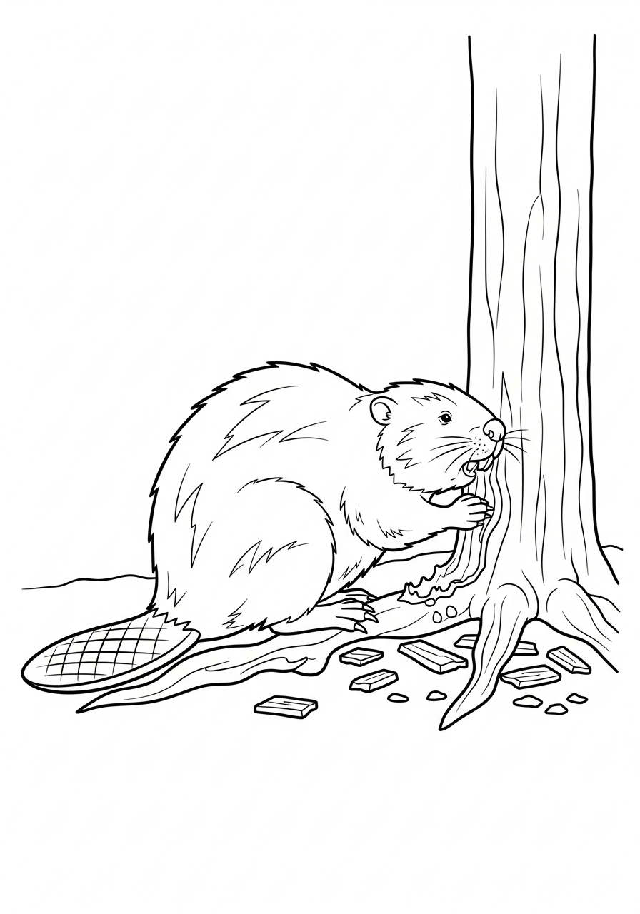 Castoro 17 disegni di castoro da colorare