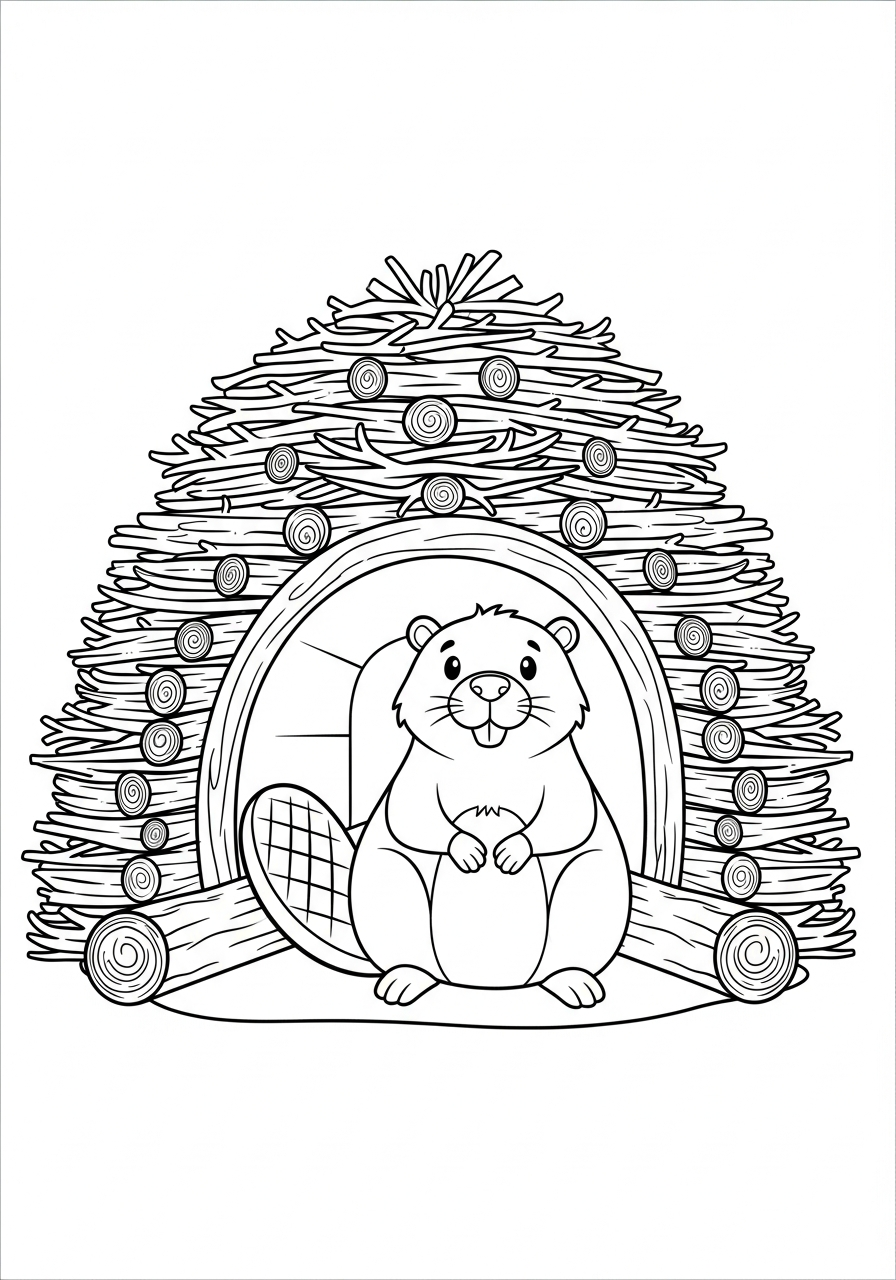 Castoro 15 disegni castoro da colorare 1