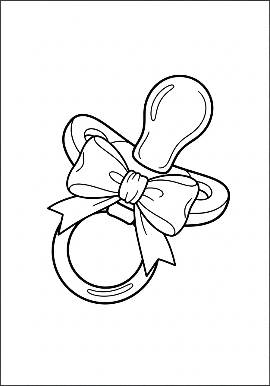 ciuccio da colorare pdf gratis