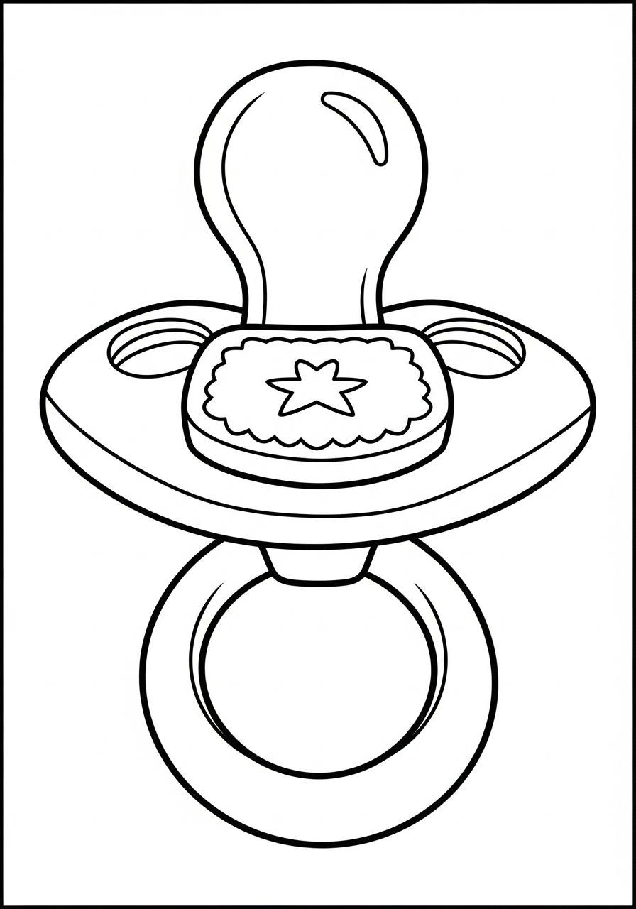 disegni di ciuccio da colorare e stampare