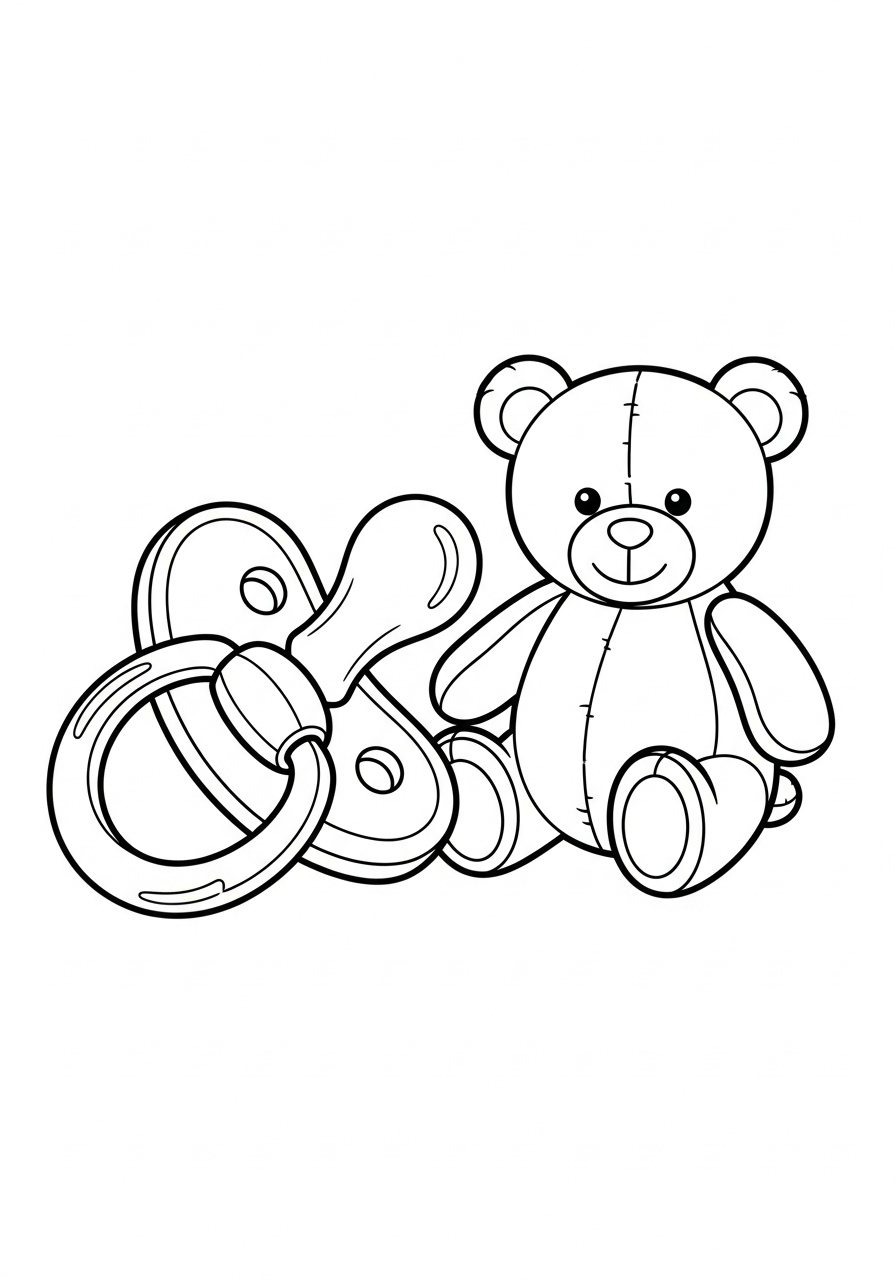 ciuccio da colorare e stampare