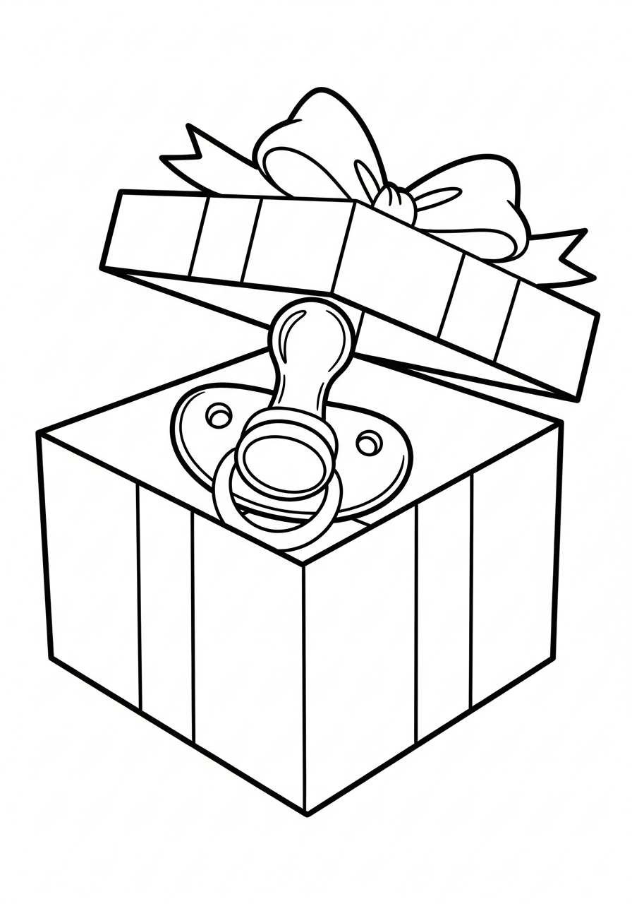 disegno ciuccio da colorare per bambini