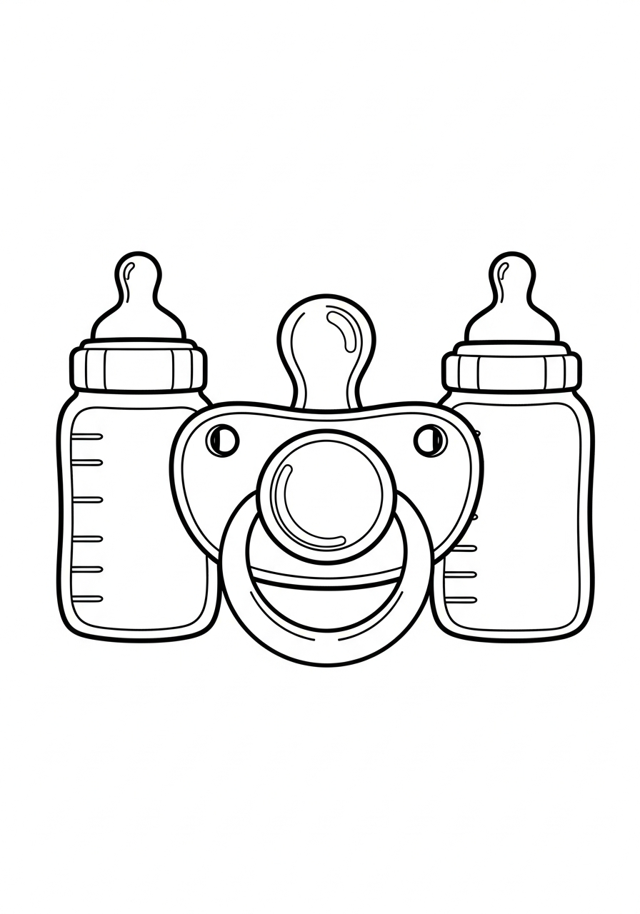 ciuccio da colorare a4