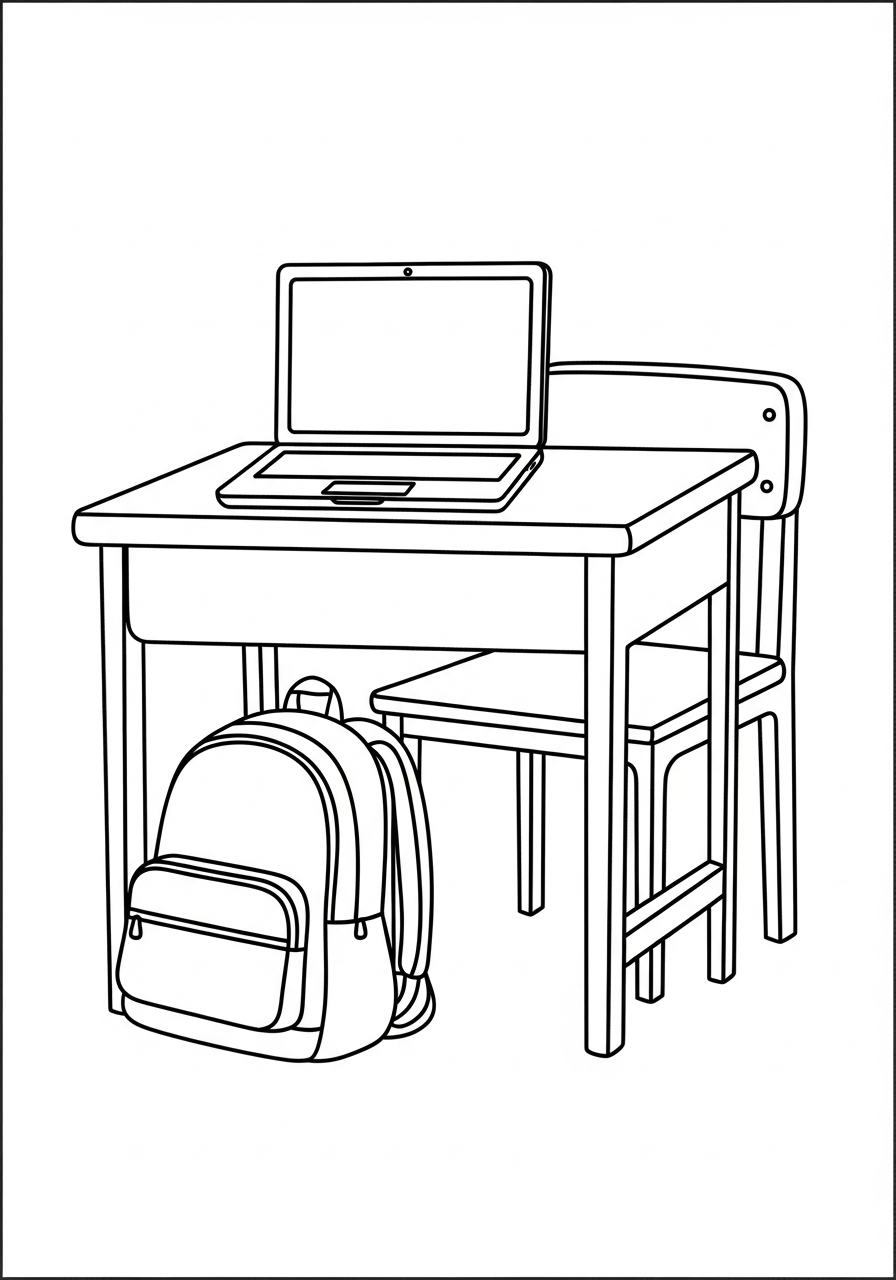 Computer 5 disegni da colorare computer per bambini