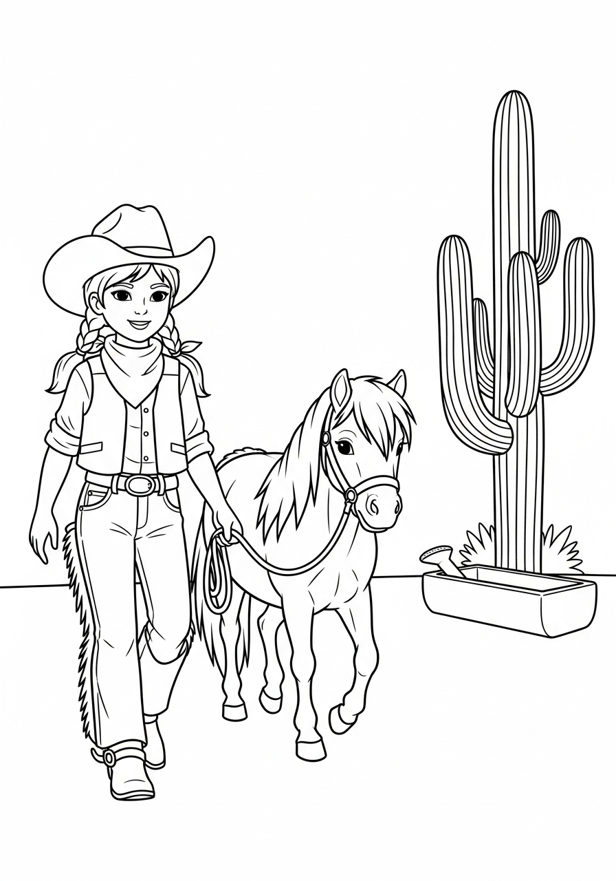 Cowgirl 21 disegni cowgirl da colorare 2