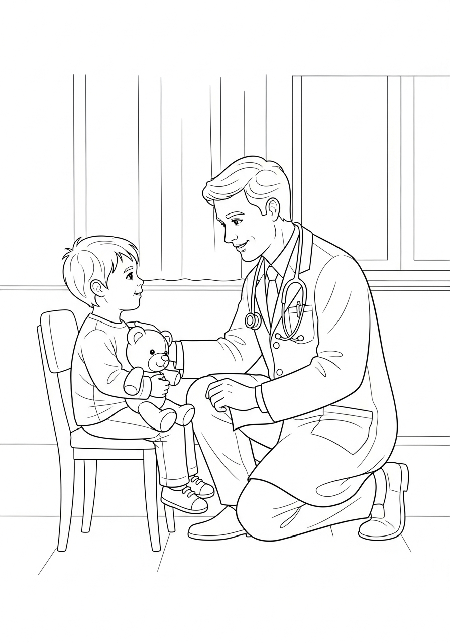 dottore da colorare pdf gratis 1