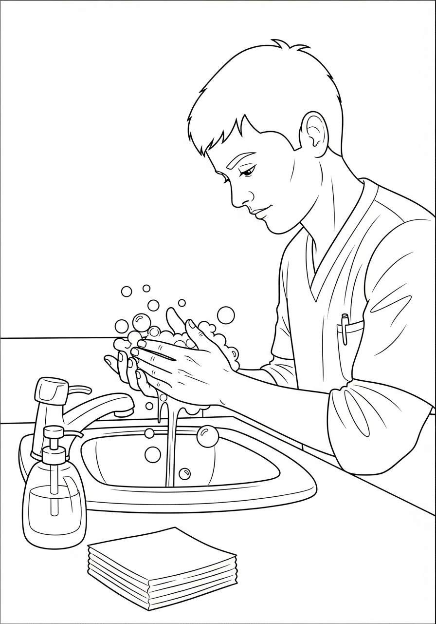 disegni da colorare dottore