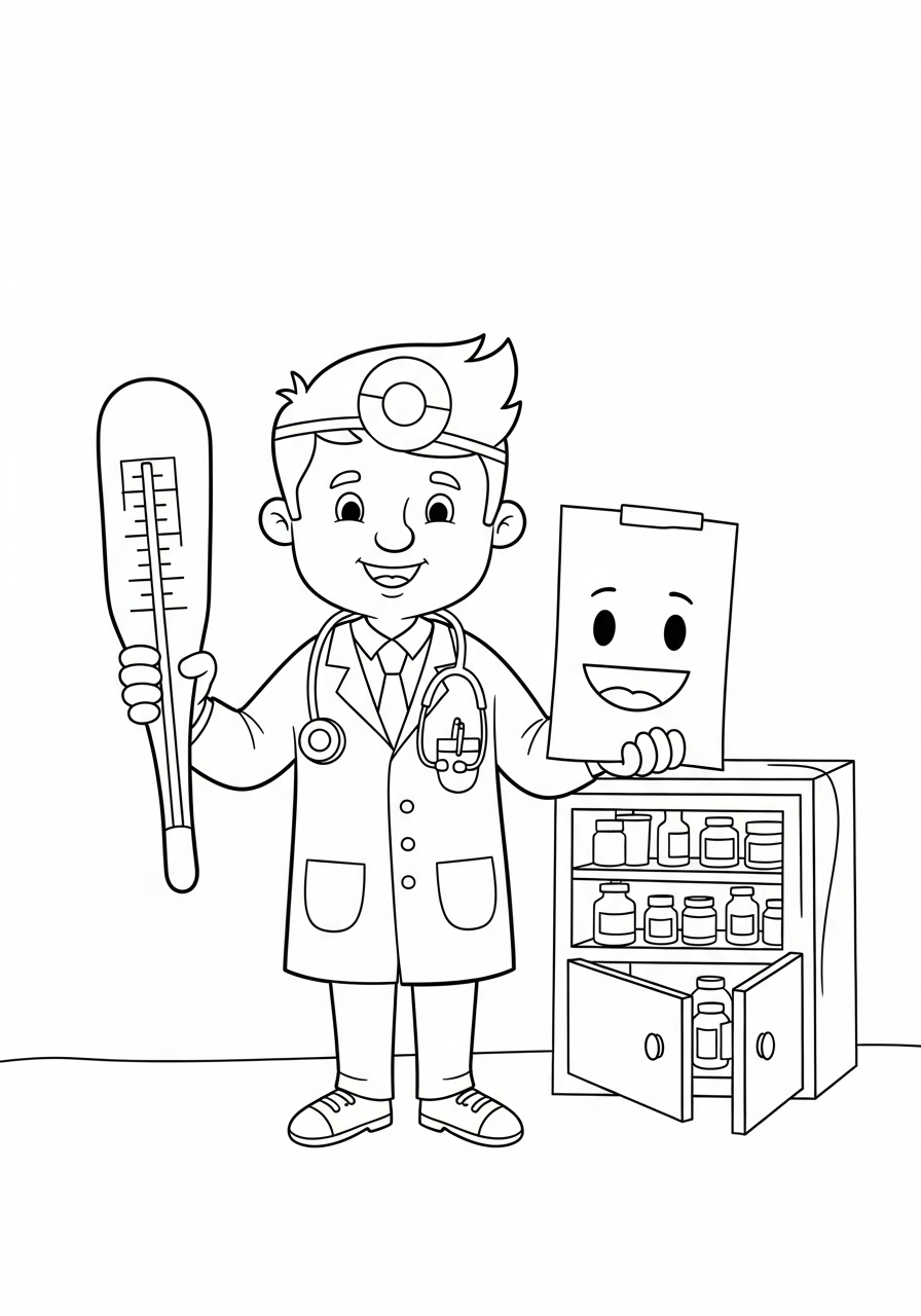 disegni dottore da colorare pdf