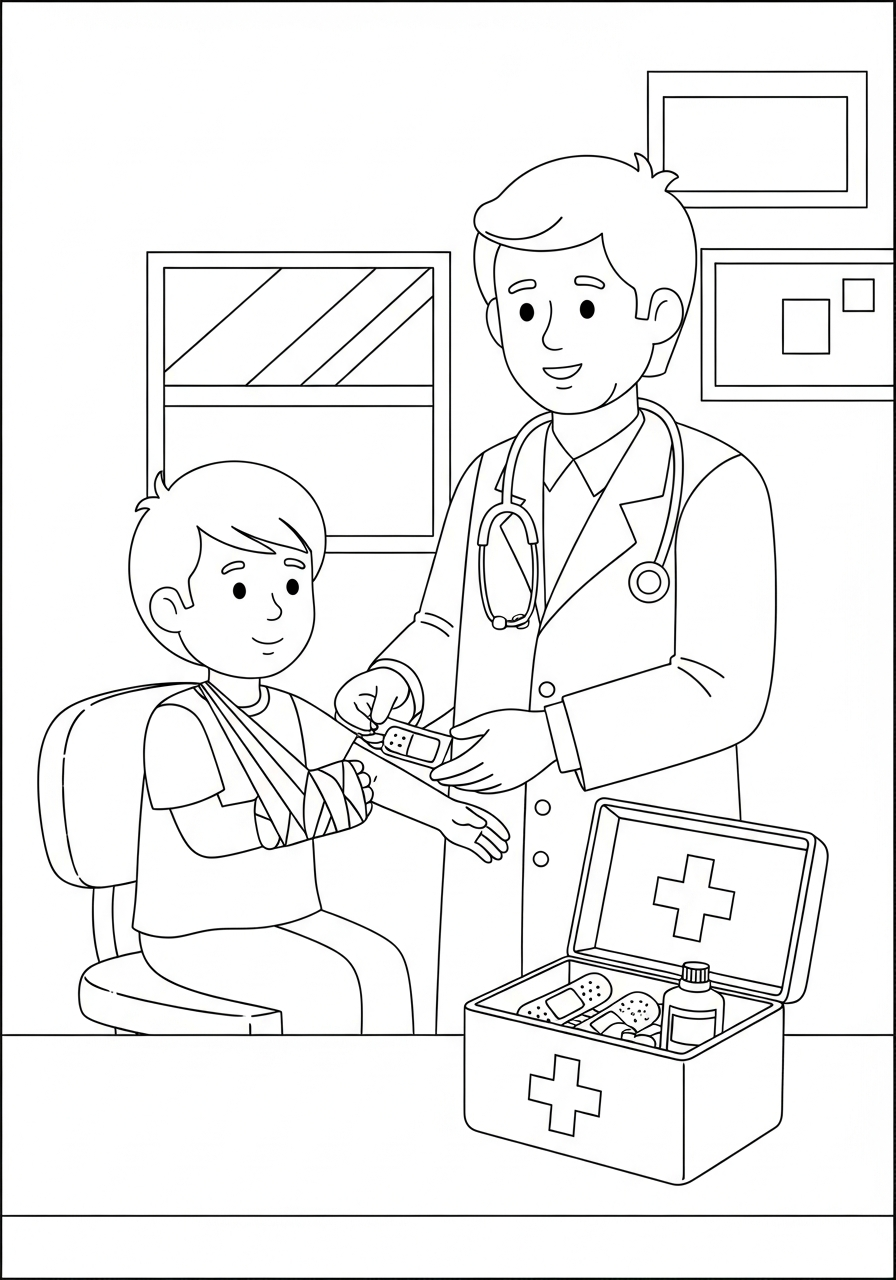 pdf stampare dottore da colorare