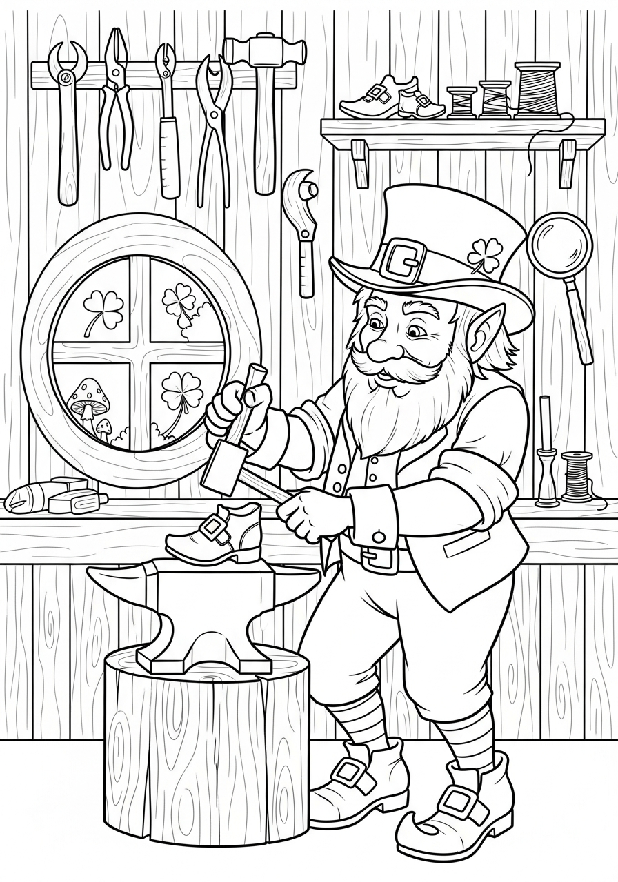 disegno di folletto da stampare e colorare