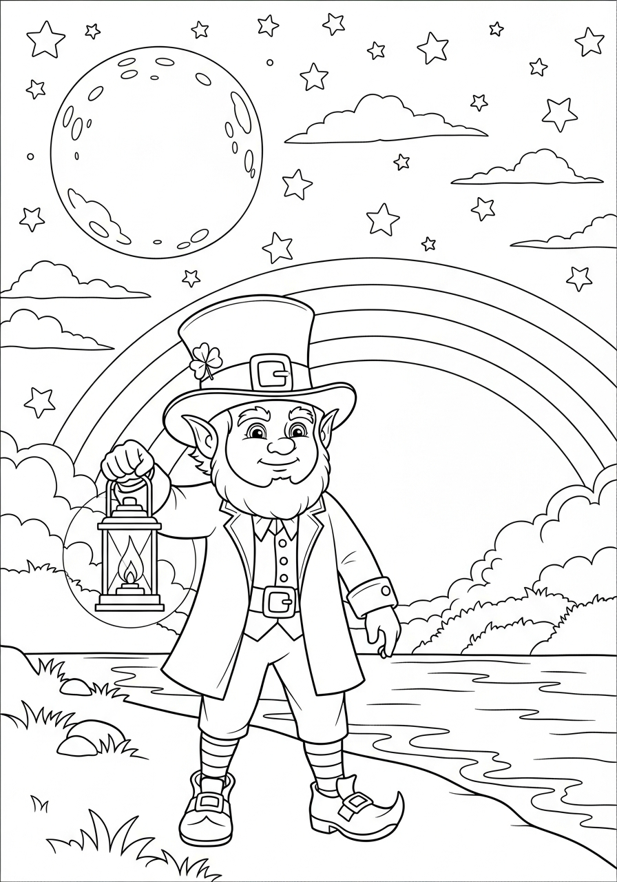 disegni da colorare folletto da stampare