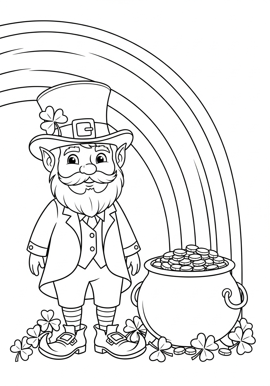 disegni di folletto da colorare per bambini