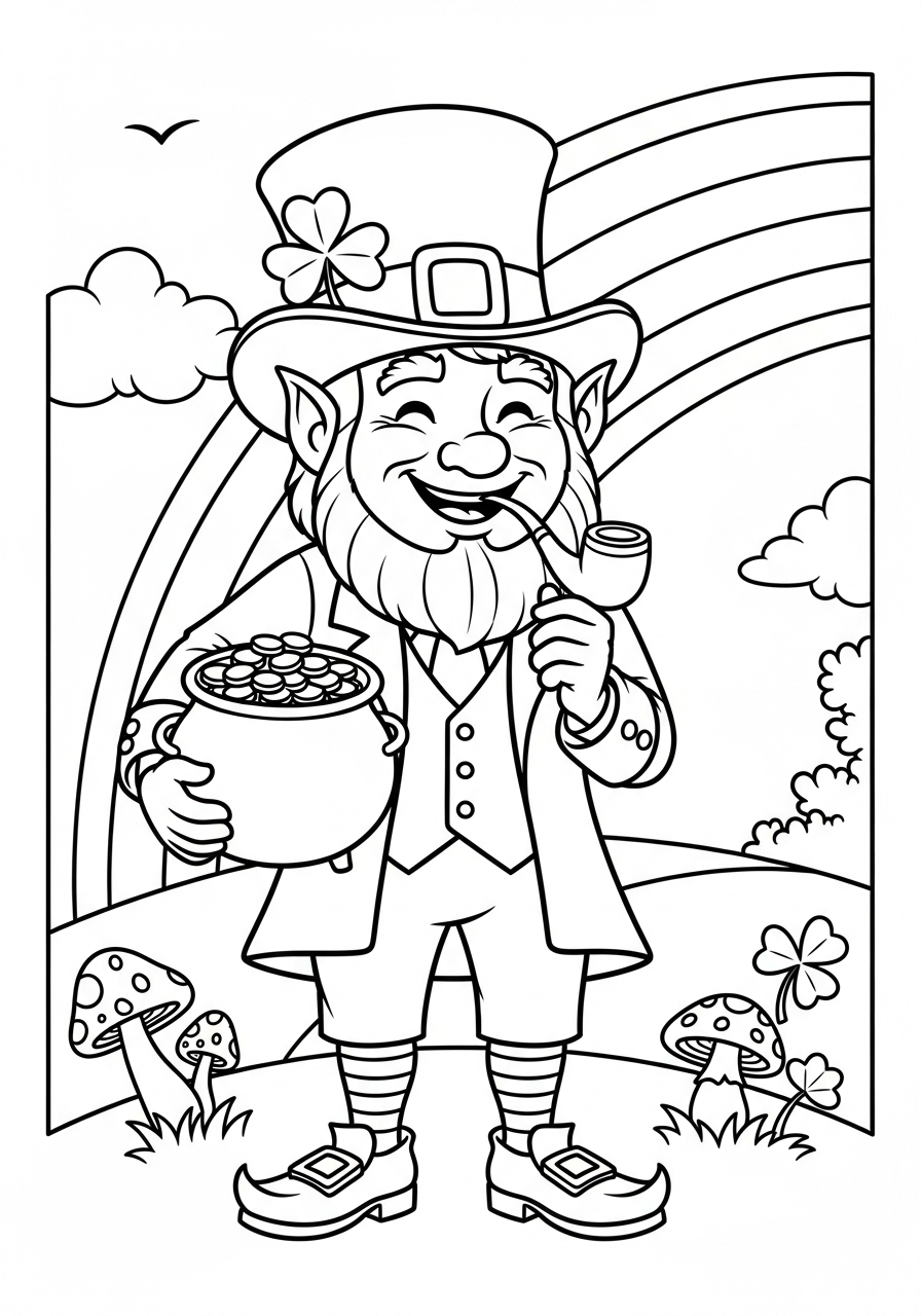 folletto da colorare per bambini