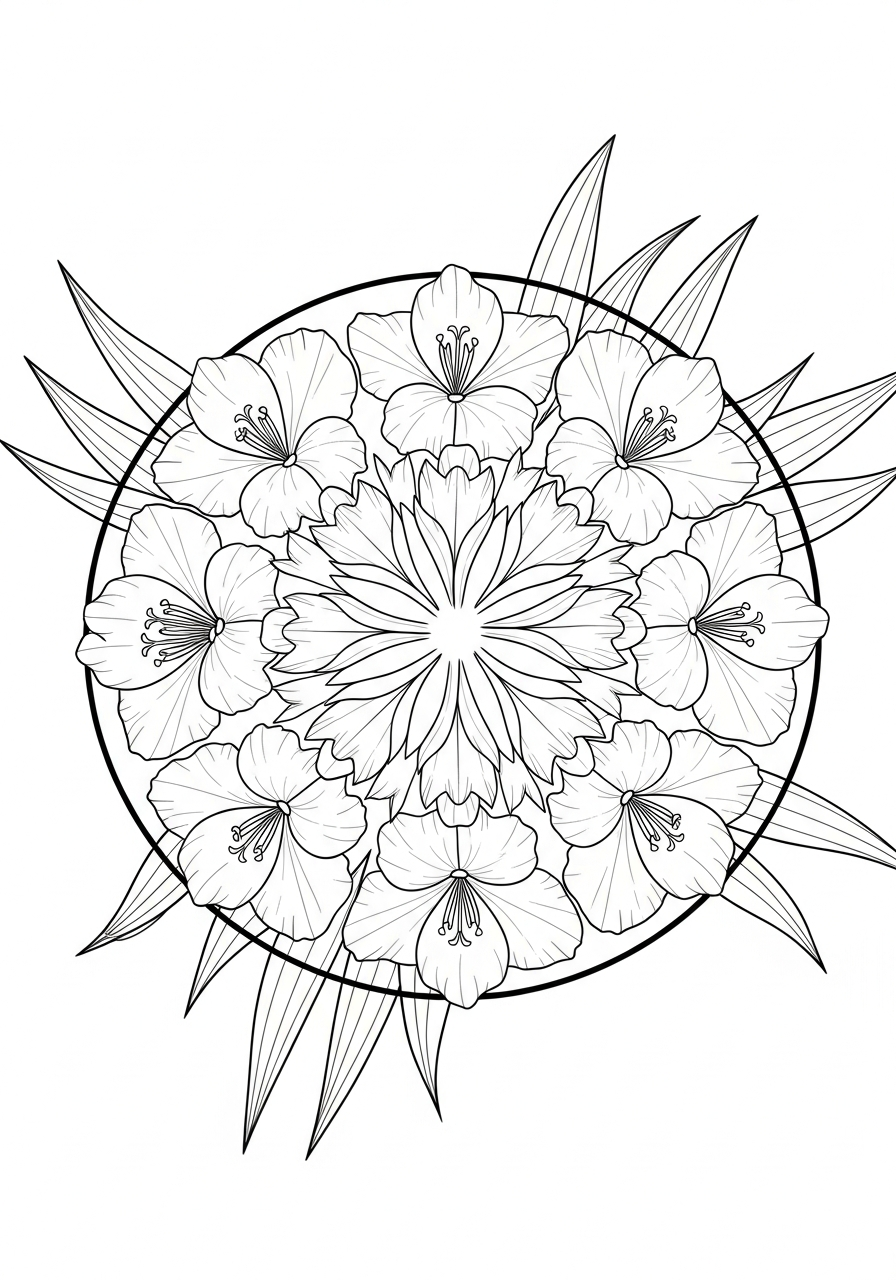 immagini di gladiolo da stampare e colorare