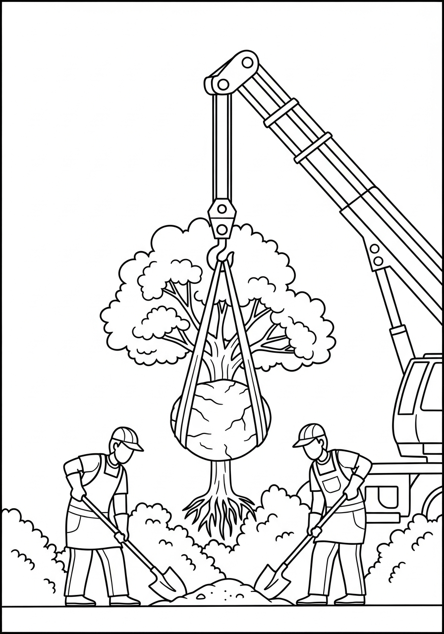 disegni da colorare gratis per bambini di gru