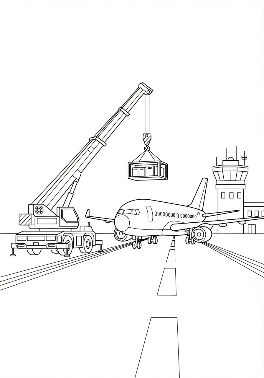 disegno gru da colorare