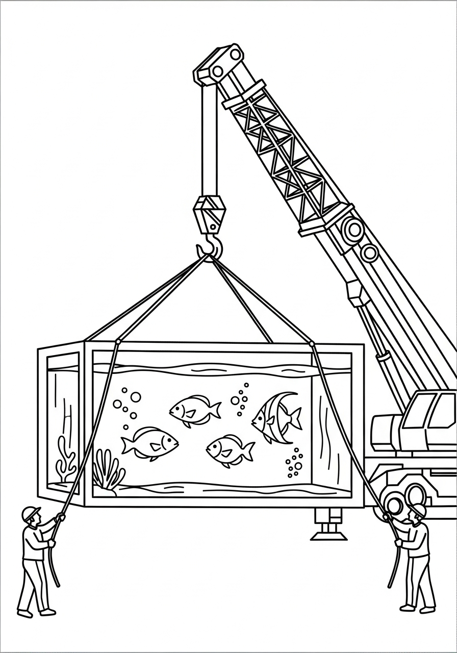 disegni di gru da colorare