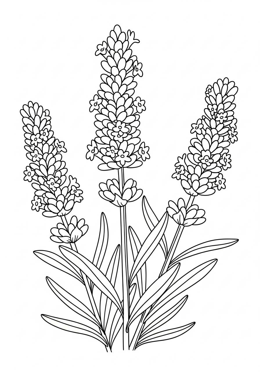 Lavanda 10 disegni di lavanda da colorare e stampare gratis