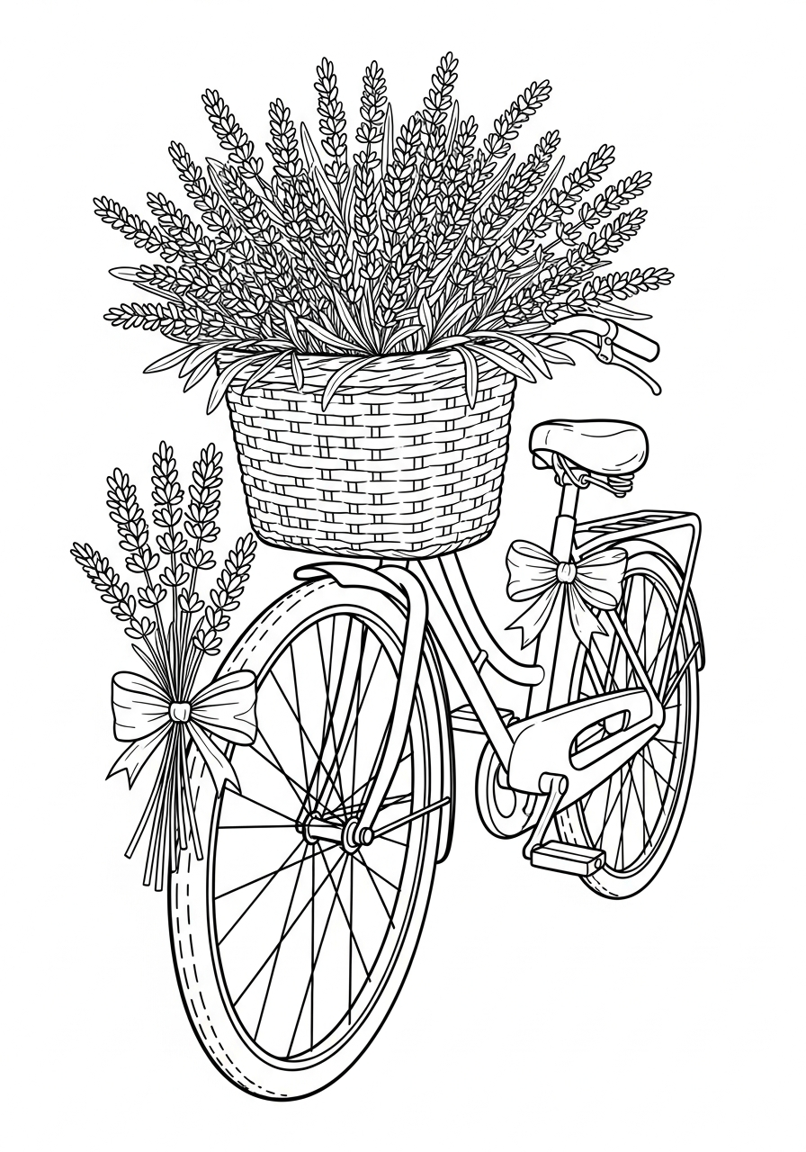 Lavanda 7 disegni di lavanda da colorare da stampare