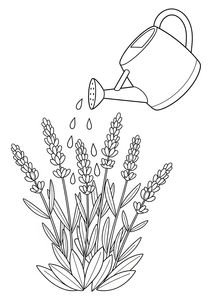 Lavanda 15 lavanda da colorare e stampare gratis