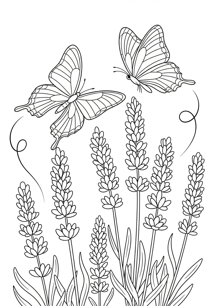 Lavanda 13 lavanda da colorare e stampare pdf