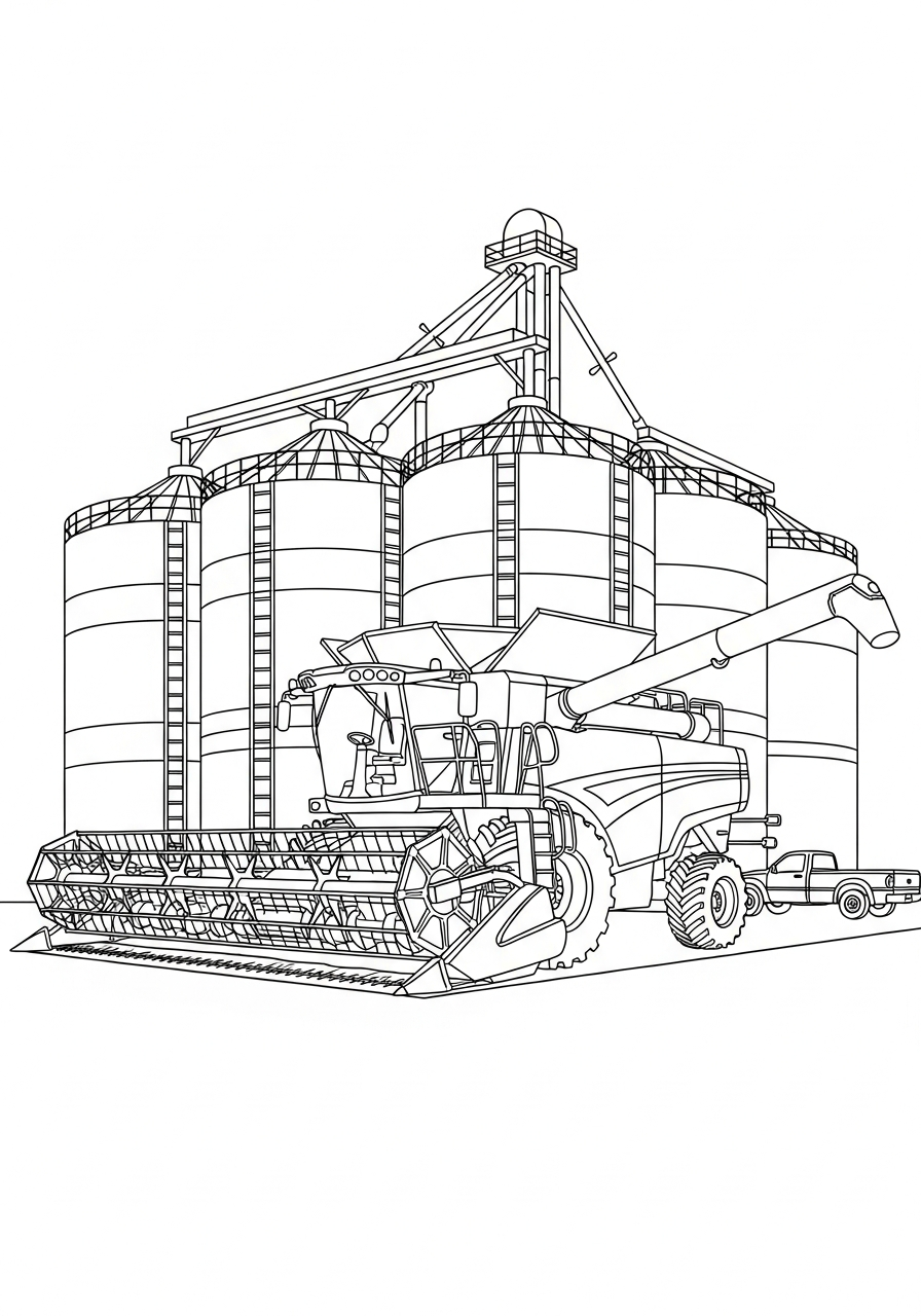 mietitrebbia da colorare pdf