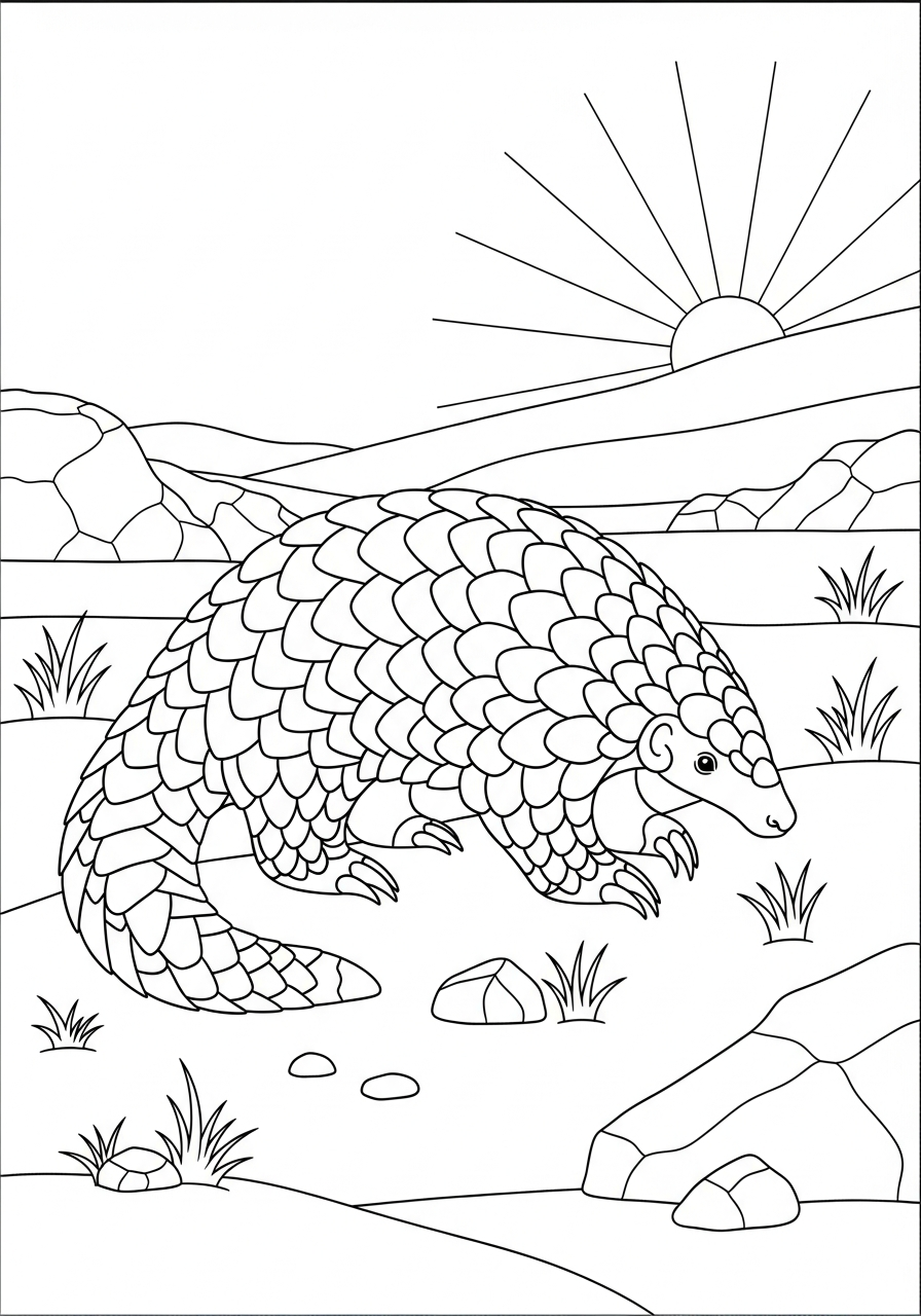 immagini pangolino da colorare e stampare