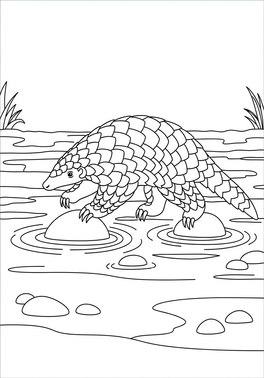 immagini di pangolino da colorare e stampare