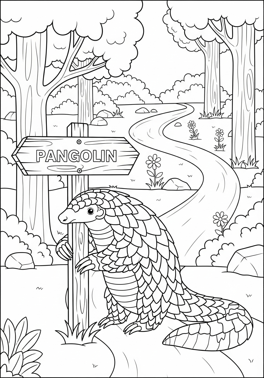 pangolino da stampare e colorare gratis