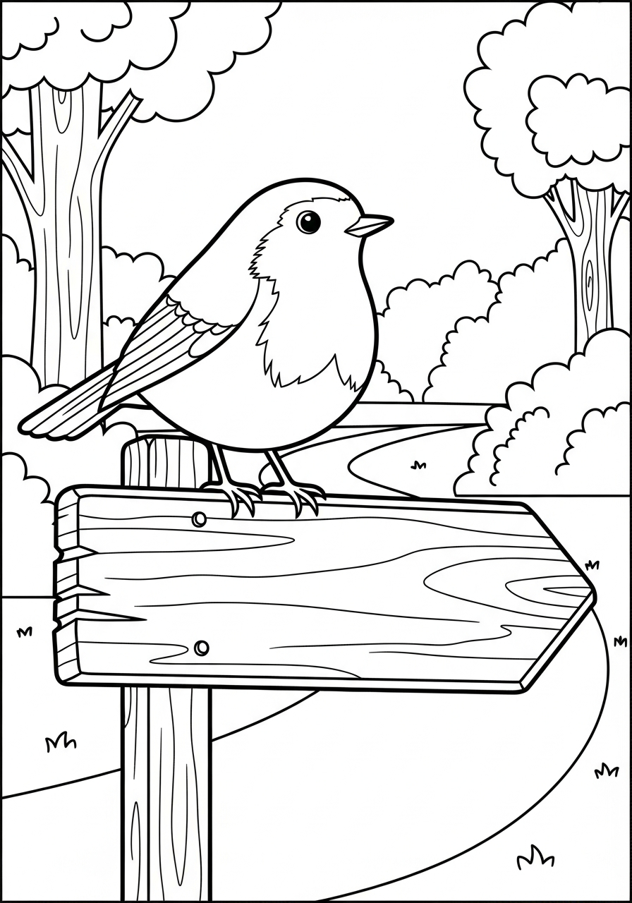 disegni da colorare per bambini pdf pettirosso